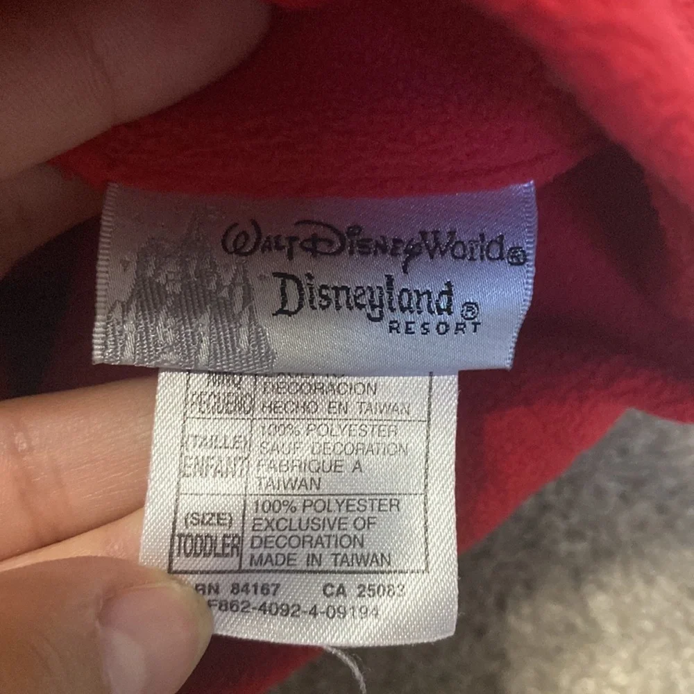 Walt Disney World Minnie Mouse Red Toddler Fleece Beanie